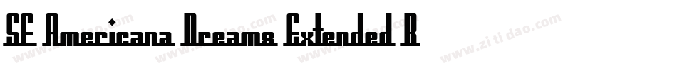 SF Americana Dreams Extended Bold字体转换